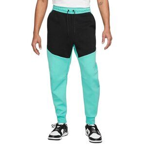 Nike Tech Fleece Mens Size 2XL Joggers Aqua Black NWT